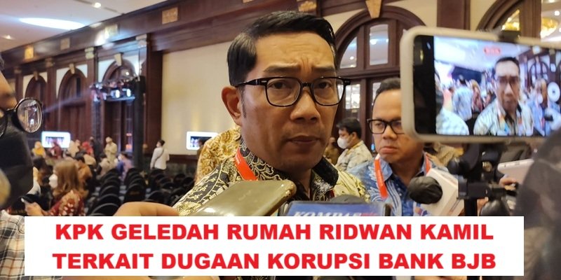 KPK Geledah Rumah Mantan Gubernur Jabar Ridwan Kamil