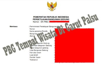 PBG Tempat Wisata Di Garut Dipalsukan