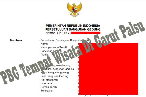 PBG Tempat Wisata Di Garut Dipalsukan, Pelakunya…