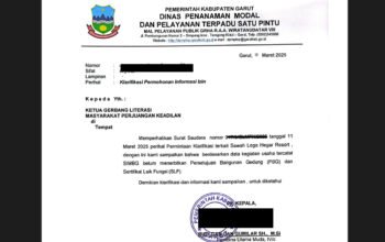 DPMPTSP Garut Belum Terbitkan PBG dan SLF Wisata Sawah Lega Hegar Resort (Salegar)