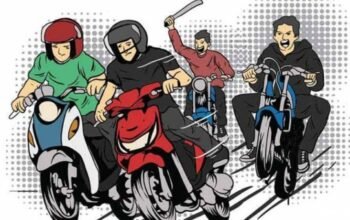 Geng Motor Teror Warga Kedaton, Lampung Selatan