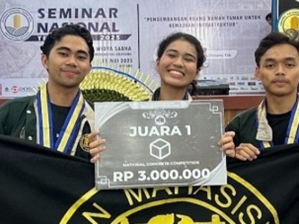 Mahasiswa Teknik Sipil ITB Sabet Juara Satu Nasional Kompetisi Beton 2025