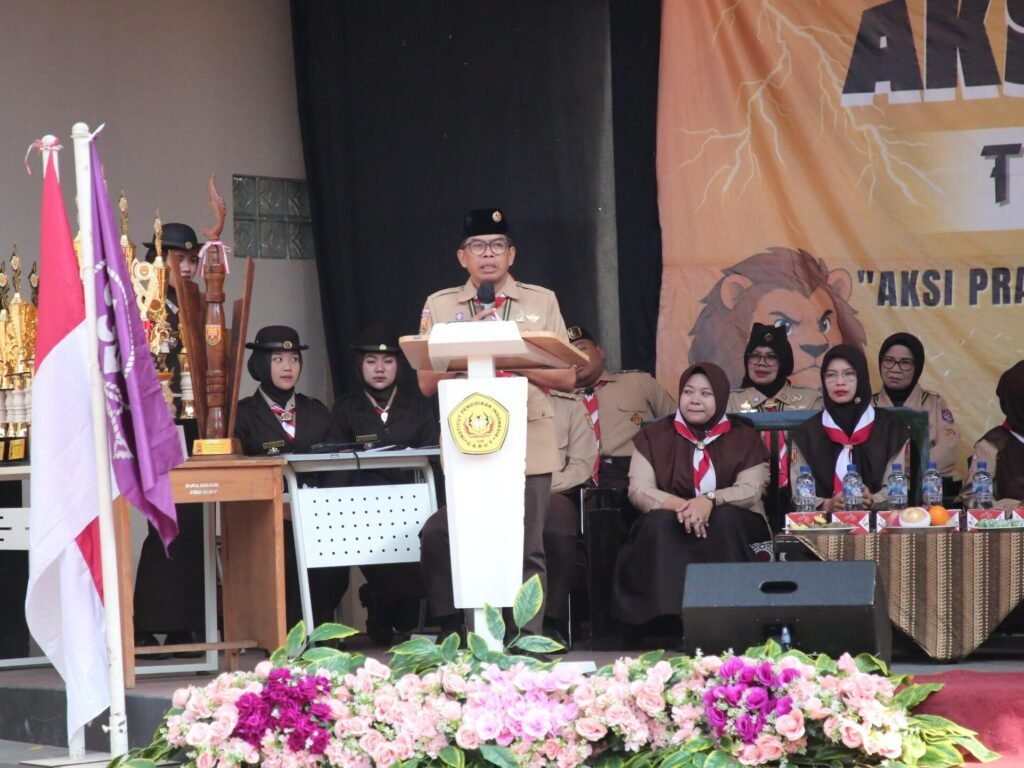 Pramuka Berkontribusi Membangun Bangsa, Aksi Penegak ke-XIII Tingkat Nasional Resmi Dibuka Kadispora Garut