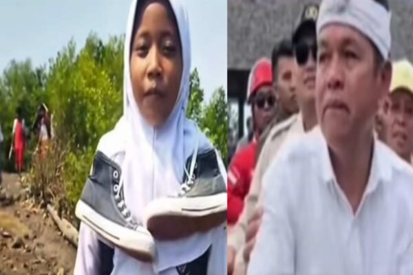 Jalan Berlumpur 15 Tahun, Pelajar di Indramayu Lepas Sepatu dan Gantung di Leher saat Berangkat Sekolah