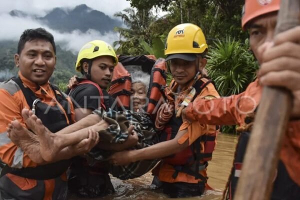 Akibat Sungai Citanduy Meluap Ratusan Rumah di Ciamis Terendam Banjir, BPBD Evakuasi Lansia