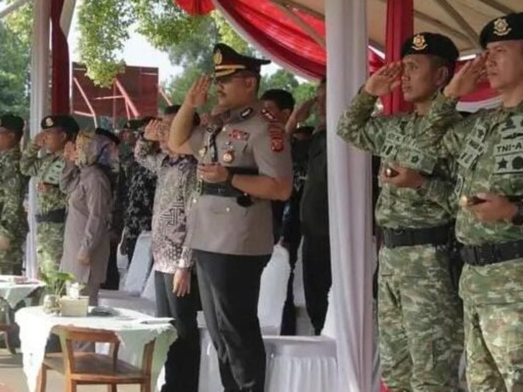 Kapolres Purwakarta Hadiri Sertijab Danyon Armed 9 Pasopati Kostrad, Tegaskan Sinergi TNI-Polri