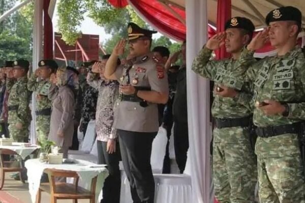 Kapolres Purwakarta Hadiri Sertijab Danyon Armed 9 Pasopati Kostrad, Tegaskan Sinergi TNI-Polri