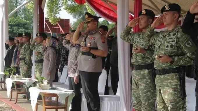 Kapolres Purwakarta Hadiri Sertijab Danyon Armed 9 Pasopati