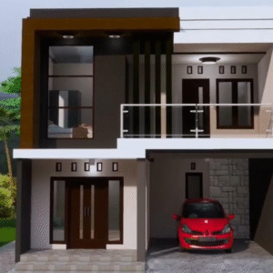 Rumah Idaman 2 Lantai Ukuran 7x12 Meter di Desa “Elegan Modernitas”