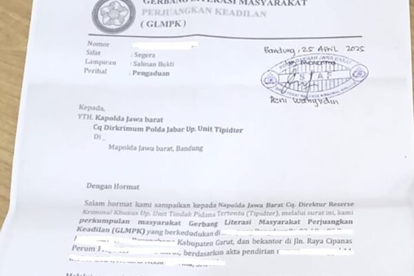 GLMPK Laporkan Salah Satu Tim Sukses Bupati Garut Ke Polda jabar?, Ini Masalahnya…