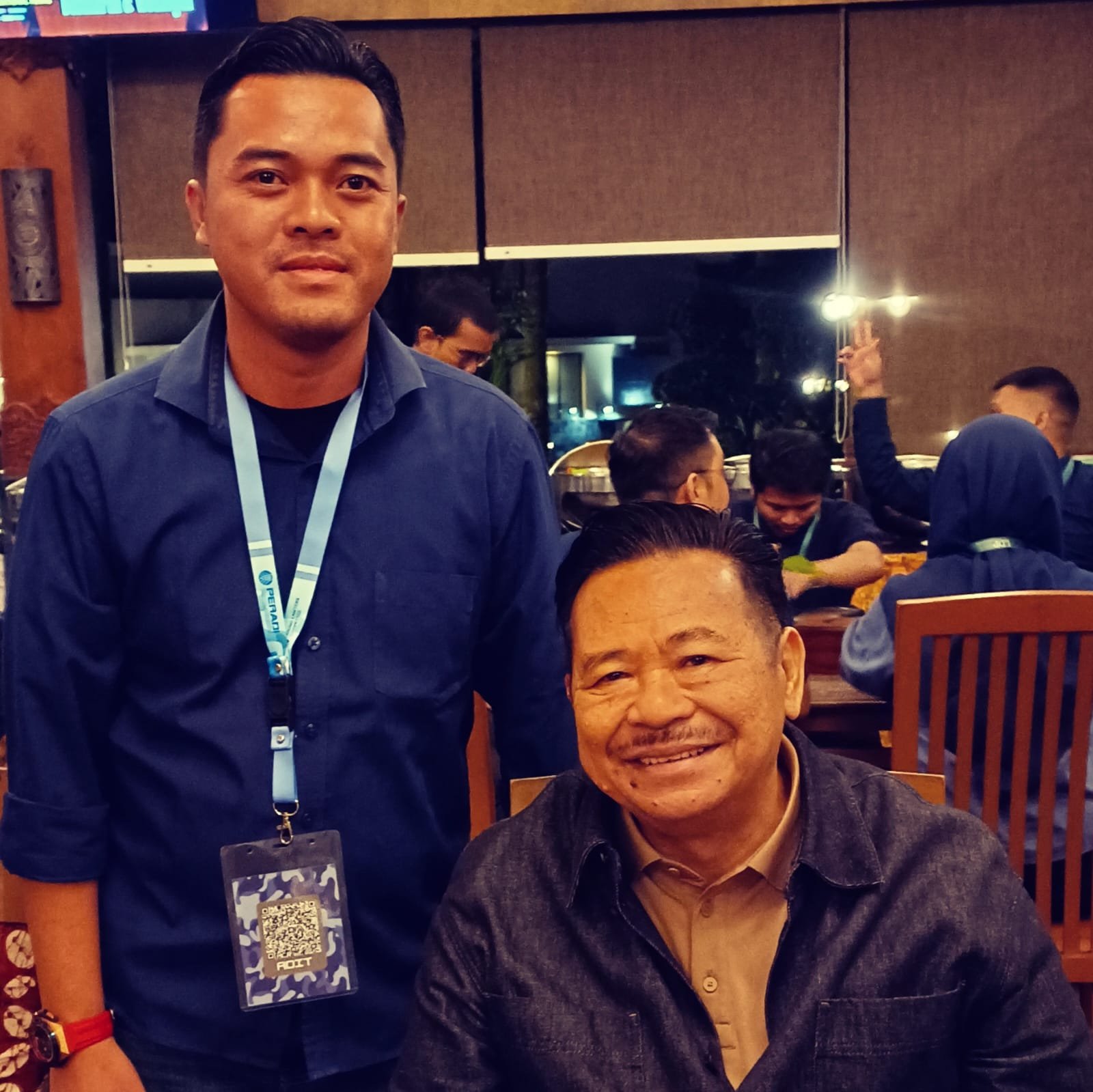 Aditya A Kosasih, S.Kom., S.H., CPCLE., CLA berfoto bersama Wakil Menteri Oto Hasibuan. (Ft: ist)