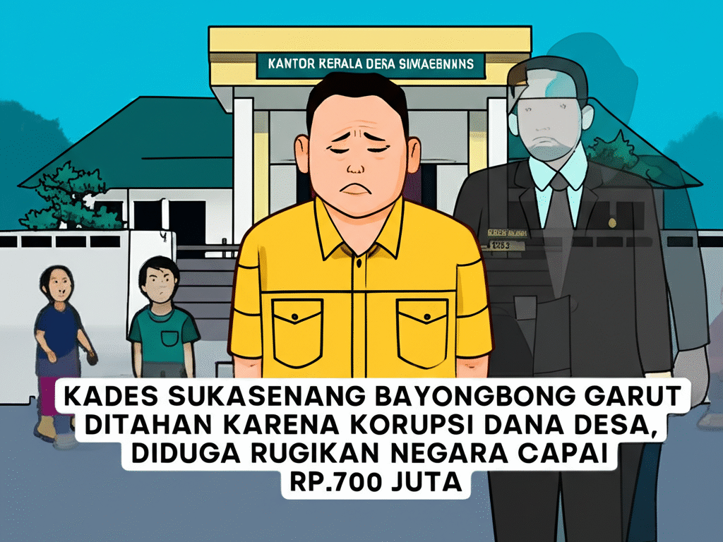 Kades Sukasenang Bayongbong Garut Ditahan Karena Korupsi Dana Desa, Diduga Rugikan Negara Capai Rp.700 Juta