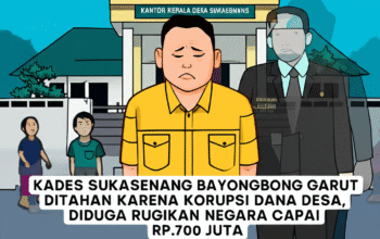 Kades sukasenang bayongbong garut ditahan karena korupsi dana desa, diduga rugikan negara capai rp.700 juta