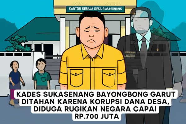 Kades Sukasenang Bayongbong Garut Ditahan Karena Korupsi Dana Desa, Diduga Rugikan Negara Capai Rp.700 Juta