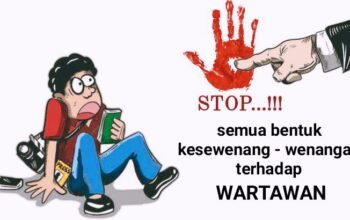 Karikatur pelecehan terhadap wartawan