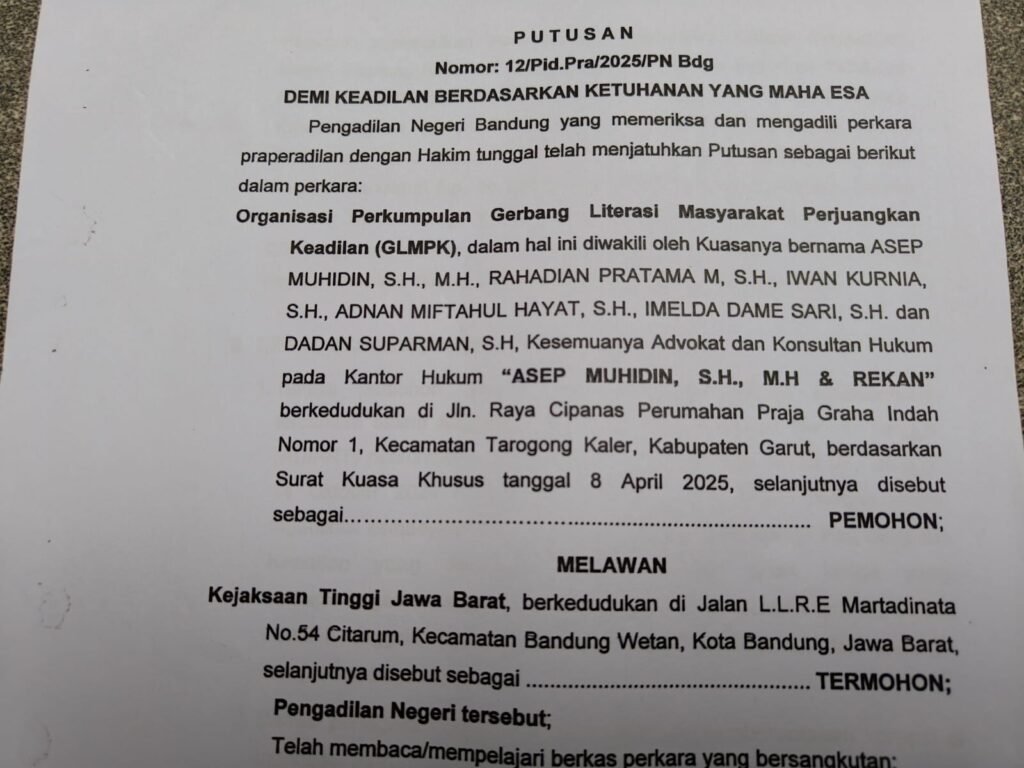 Masih Ingat Kasus Korupsi BIJ Garut Yang Rugikan Negara Capai Rp. 50 Milyar, Ada Kabar Terbaru…