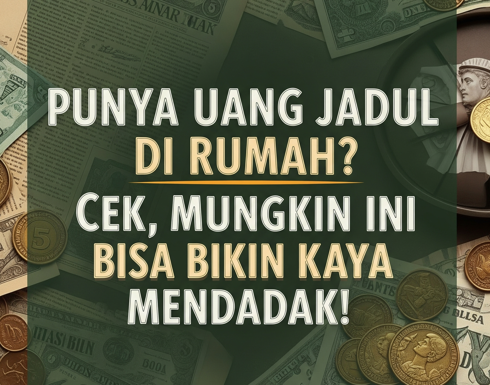 Punya uang jadul di rumah cek, mungkin ini bisa bikin kaya mendadak!