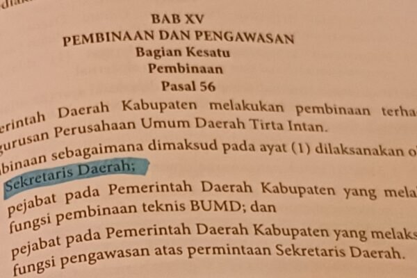 Pelayanan BUMD Banyak Dikeluhkan dan Terjadi Tindak Pidana Korupsi. Hati-Hati Bupati dan Sekda Bisa Terseret?