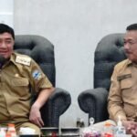 Bupati garut, abdusy syakur amin, menerima kunjungan kerja kepala balai besar pengawas obat dan makanan (bbpom) bandung, i made bagus gerametta, di pamengkang pendopo, selasa (29 7 2025).