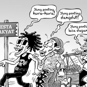 Karikatur pesta rakyat