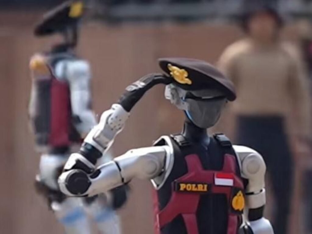 Polisi Masa Depan: Robot Hormat Tak Pakai Anggaran, Cuma Rp 3 Miliar per Robot