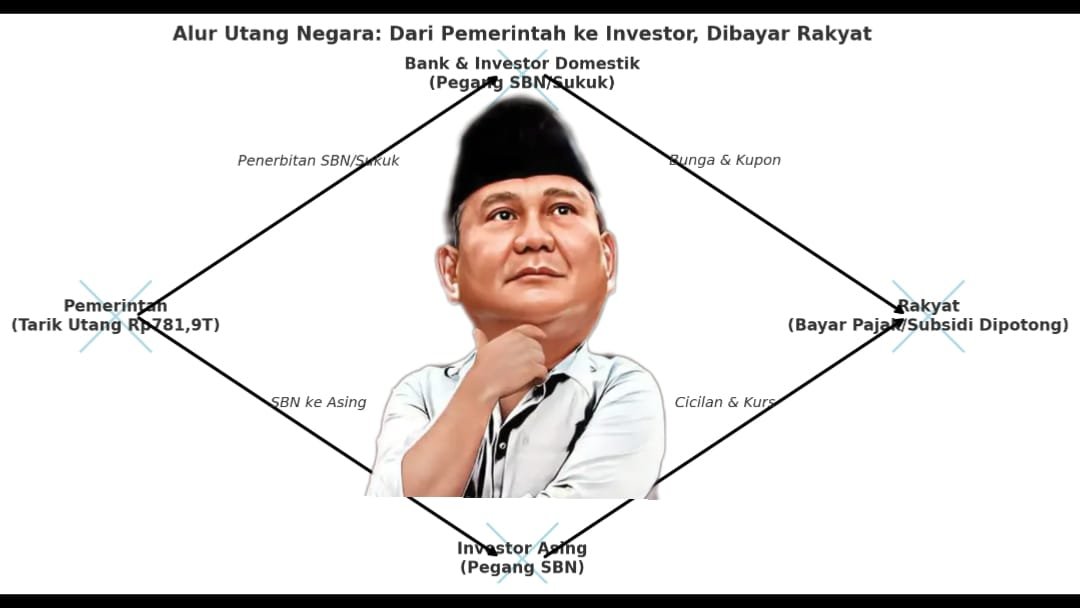 Grafik utang prabowo