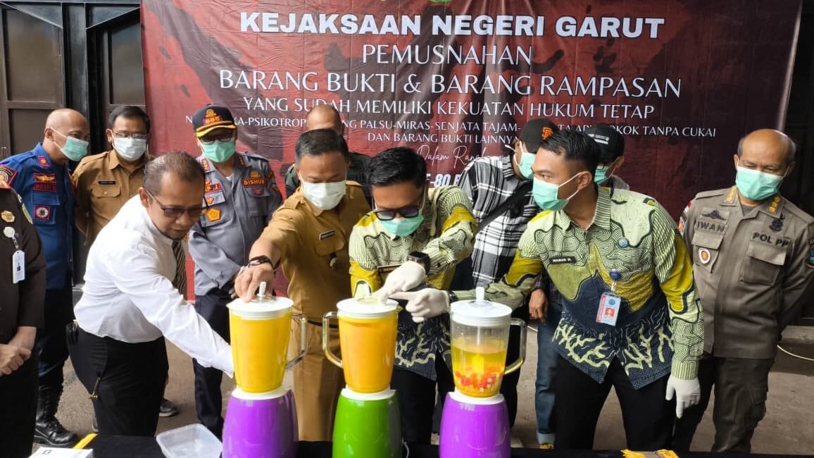 Pemusnahan bb rampasan