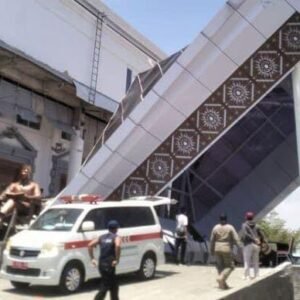 Atap kantor bupati brebes roboh.foto istimewa net