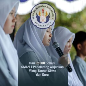 Dari rp500 sehari, sman 1 padalarang wujudkan mimpi umrah siswa dan guru