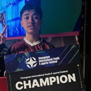 Hazbi siswa smkn 1 majalaya juara 1 e sport korea