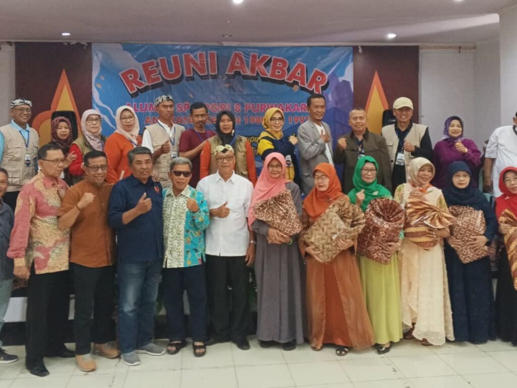 Reuni Akbar SPG PGRI 8 Angkatan 1980–1991 Purwakarta di Bale Mandalawangi Purnawarman