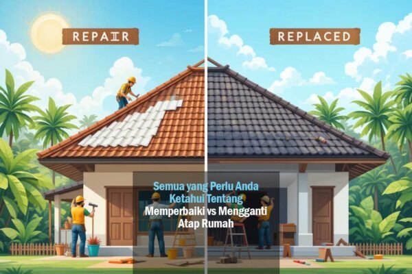 Semua yang Perlu Anda Ketahui Tentang Memperbaiki vs Mengganti Atap Rumah