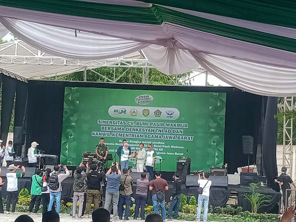 Cv. bumi pasir makmur dan dankesyah tni ad gelar bakti sosial, salurkan csr untuk warga garut
