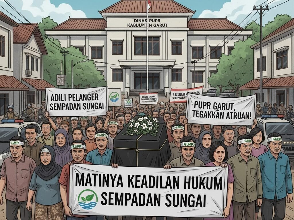 PT. JIL Tidak Tepati Janji Batasi Sempadan Sungai, GLMPK Siap Aksi Bawa Keranda Mayat Ke Dinas PUPR