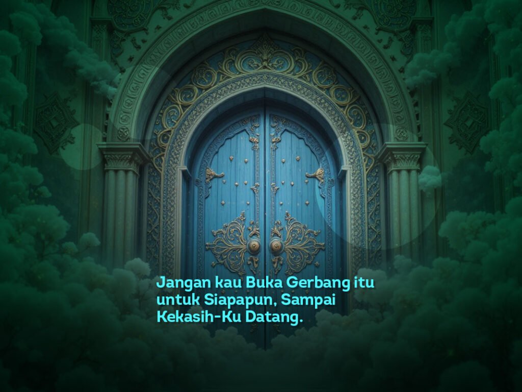 Jangan Sentuh Kunci itu, Jangan kau Buka Gerbang itu untuk Siapapun! Sampai Kekasih-Ku Datang