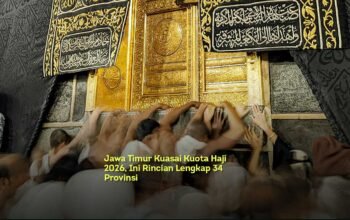 Jawa timur kuasai kuota haji 2026, ini rincian lengkap 34 provinsi