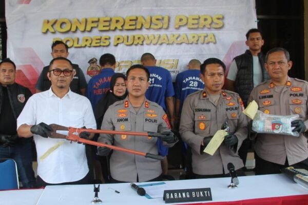 Sindikat Pencurian Lintas Kabupaten Dibongkar Satreskrim Polres Purwakarta