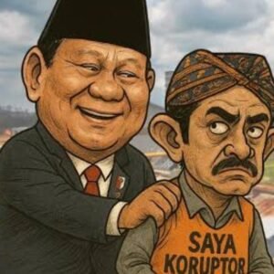 Prabowo vs koruptor toons