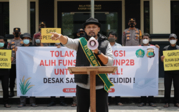 Salah satu hotel diduga lakukan pidana alih fungsi lahan pertanian, satpol pp garut tidak paham aturan