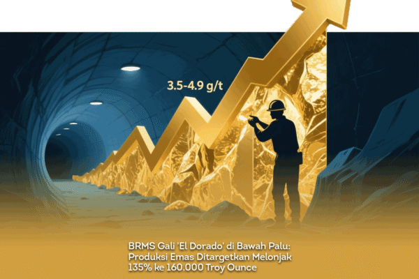 BRMS Gali ‘El Dorado’ di Bawah Palu: Produksi Emas Ditargetkan Melonjak 135% ke 160.000 Troy Ounce