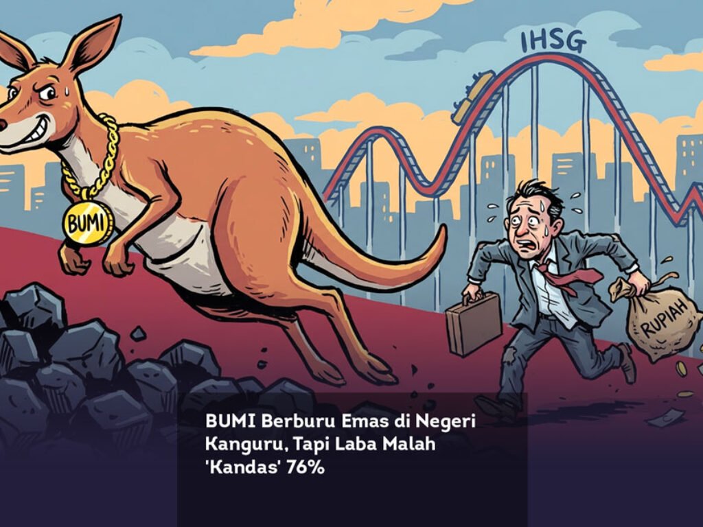 BUMI Berburu Emas di Negeri Kanguru, Tapi Laba Malah ‘Kandas’ 76%