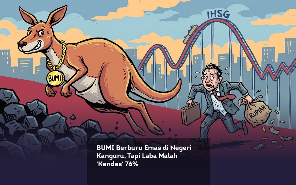 BUMI Berburu Emas di Negeri Kanguru, Tapi Laba Malah Kandas 76%
