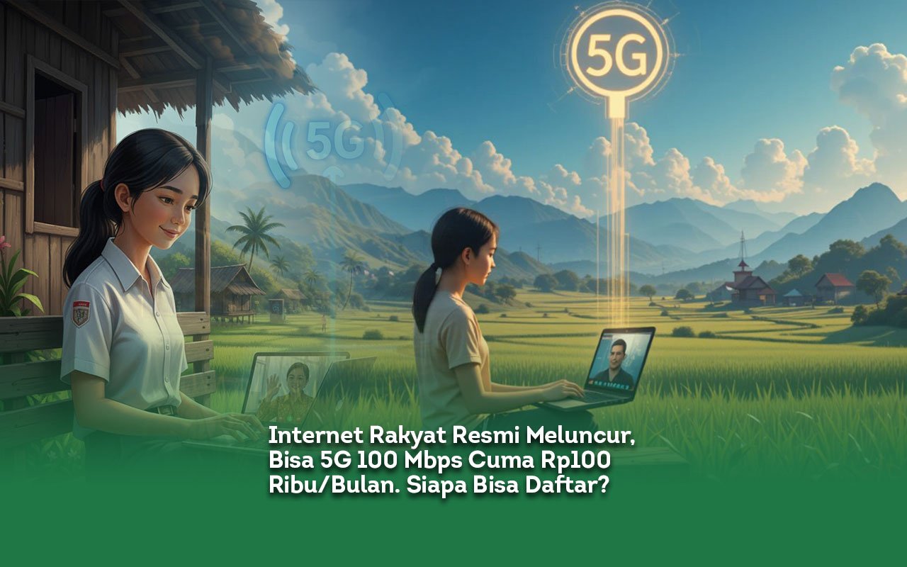 Internet Rakyat Resmi Meluncur, Bisa 5G 100 Mbps Cuma Rp100 Ribu per Bulan. Siapa Bisa Daftar...
