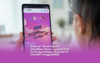 Internet Sesak Napas. Cloudflare Down, Layanan Vital Dunia Ikut Kolaps, Mulai dari X, ChatGPT, hingga BMKG