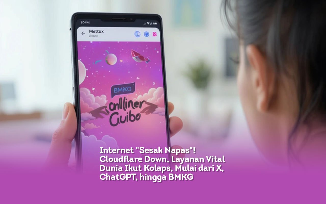 Internet Sesak Napas. Cloudflare Down, Layanan Vital Dunia Ikut Kolaps, Mulai dari X, ChatGPT, hingga BMKG