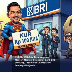 KUR Rp 100 Juta Bebas Agunan: Menteri Maman ‘Sweeping’, Bank BRI Disetrap, Tapi Risiko Dilempar ke Lembaga Penjamin