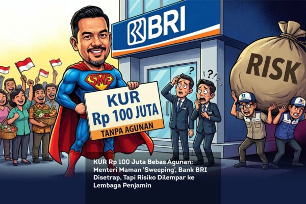 KUR Rp 100 Juta Bebas Agunan: Menteri Maman ‘Sweeping’, Bank BRI Disetrap, Tapi Risiko Dilempar ke Lembaga Penjamin