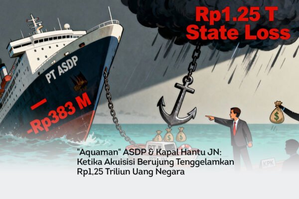 “Aquaman” ASDP & Kapal Hantu JN: Ketika Akuisisi Berujung Tenggelamkan Rp1,25 Triliun Uang Negara