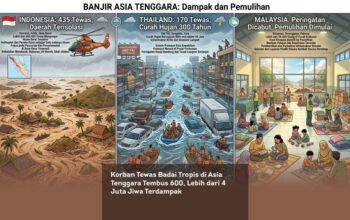 Korban Tewas Badai Tropis di Asia Tenggara Tembus 600, Lebih dari 4 Juta Jiwa Terdampak locusonline featured image