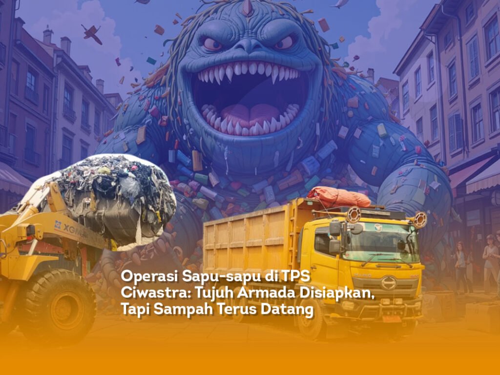 Operasi Sapu-sapu di TPS Ciwastra: Tujuh Armada Disiapkan, Tapi Sampah Terus Datang Sambut Tamu